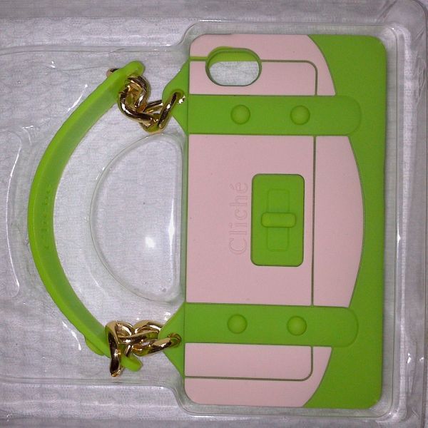 Bolsa c/ alça - Verde e bege